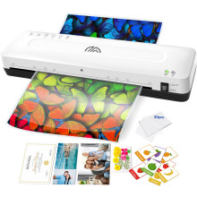 A3 Laminator Machine, 13 inches Laminating Machine with 30 Laminating Pouches for A3 A4 A5 A6, Cold and Thermal Laminator Machine A3 for Office Home S