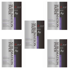 A-SUB Sublimation Paper A3, 297x420mm, 500 Sheets, Compatible with EPSON, SAWGRASS, RICOH, Brother Sublimation Printers
