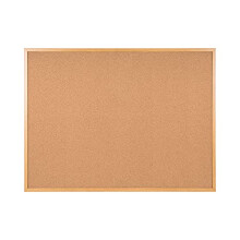 Bi-Office Bi-Silque SF152001239 Earth-It Cork Board with Executive Board under environmentally friendly and Natural cork layer,1200x900 mm