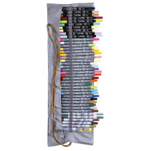 Online 40+1 Hand Lettering Set, Colourful Calli.Brush & Calli.Twin Brush Pens, Waterbrush Pen for Watercolour, Calligraphy Set in Roll Pouch Gift Pack