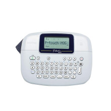 Brother PT-M95 Label Maker, P-Touch Label Printer, Handheld, QWERTY Keyboard, Up to 12mm Labels, Includes 12mm Black on White Tape Cassette