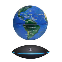 Dracarys Magnetic Levitation Floating Globe, 6 Inch Rotating World Map, Anti Gravity Globe for Educational and Gift, Home Office Classroom Desk Decor,