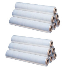 St@llion 400mm x 250m Clear Pallet Stretch Shrink Wrap Roll Parcel Packing Cling Industrial Film Wrap for Moving House Wrapping Pallets and Parcels (P