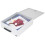 HMF 142-07 Lockable XL Document Tape for Folders, DIN A4 / B4, Light Grey 4