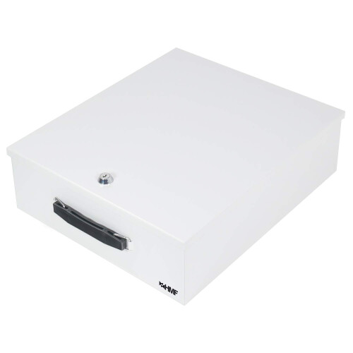 HMF 142-07 Lockable XL Document Tape for Folders, DIN A4 / B4, Light Grey