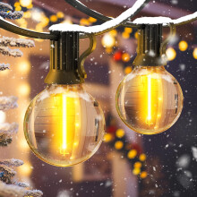 JEYMORKEY Festoon String Outdoor Garden Lights - 45M 150ft G40