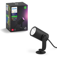 Philips Hue Lily White and Colour Ambiance LED Single Spotlight Extension: Smart Outdoor Lighting for Garden, Works with Alexa, Google Assistant and A