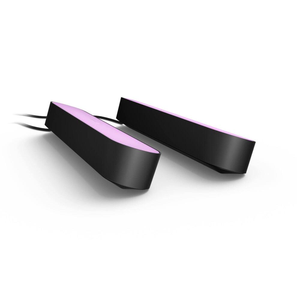 Philips Hue Play White and Colour Ambiance Smart Light Bar Double Pack Base Unit, Entertainment Lighting for TV and Gaming (Works with Alexa, Google A