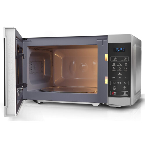 Sharp SHARP YC-MS02U-S Compact 20 Litre 800W Digital Microwave, 11 power levels, ECO Mode, defrost function, LED cavity light - Silver 2