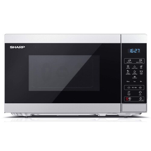 Sharp SHARP YC-MS02U-S Compact 20 Litre 800W Digital Microwave, 11 power levels, ECO Mode, defrost function, LED cavity light - Silver 1