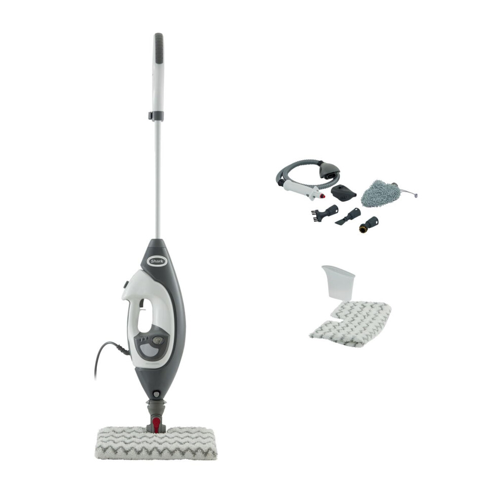 Shark Floor & Handheld Steam Cleaner, Steam Mop For Hard Floors With Klik N' Flip, Clean Tiles, Surfaces, Taps & Glass With Lift-Away, Garment Steamer