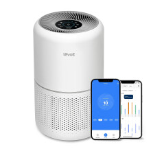 LEVOIT Smart Wifi Air Purifier for Home Bedroom 100m?, CADR 240m?/h, HEPA Filter with Air Quality Sensor, Alexa Control & Quiet Auto Mode, Removes Pol
