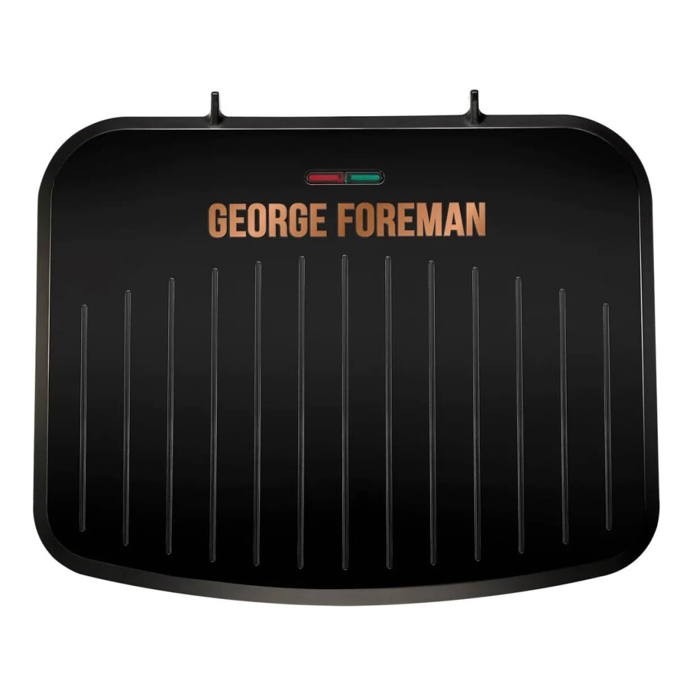 George Foreman 25811 Medium Fit Grill - Versatile Griddle, Hot Plate and Toastie Machine with Improved Non-Stick Coating and Speedy Heat Up, Black and