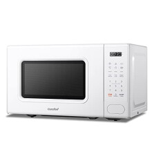 COMFEE' 700w 20 Litre Digital Microwave Oven with 6 Cooking Presets, Express Cook, 11 Power Levels, Defrost, and Memory Function - White - CM-E202CC(W