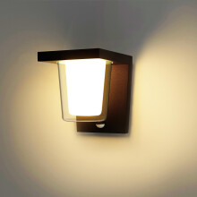 FLORNIA LED Outdoor Wall Light with Motion Sensor, Outside Wall Light Main Powered with PIR, External Garden Weatherproof Aluminium Lamp (900LM 13.5W