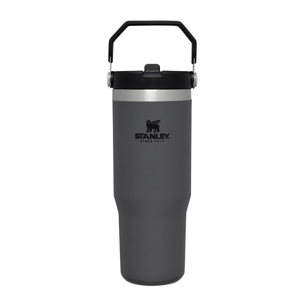 Stanley Iceflow Flip Straw Water Bottle With Straw 0.89L - Keeps Cold For 12+ Hours - Easy To Carry - Dishwasher Safe - Stainless Steel Thermal Flask