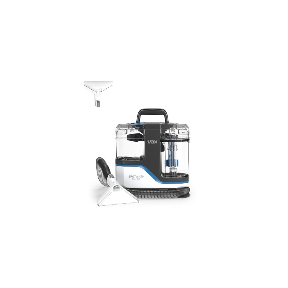 Vax 1-1-142783 SpotWash Max Duo Spot Cleaner, Stain, Car, Upholstery, Sofa and Carpet Cleaning Machine, XL Tanks, Included Pet Tool and Antibacterial