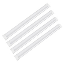 T&K TO-KING 4-Pack 4FT LED Batten Light,PC Body,40W 400LM 6500K, Surface/Ceiling Mount, 130? Beam Angle, for Shop/Office/Garage/Warehouse/Kitchen/Livi