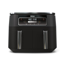 Ninja Foodi Dual Zone Digital Air Fryer, 2 Drawers, 7.6L, 4-in-1, Uses No Oil, Air Fry, Max Crisp, Roast, Reheat, Non-Stick, Dishwasher Safe Baskets a