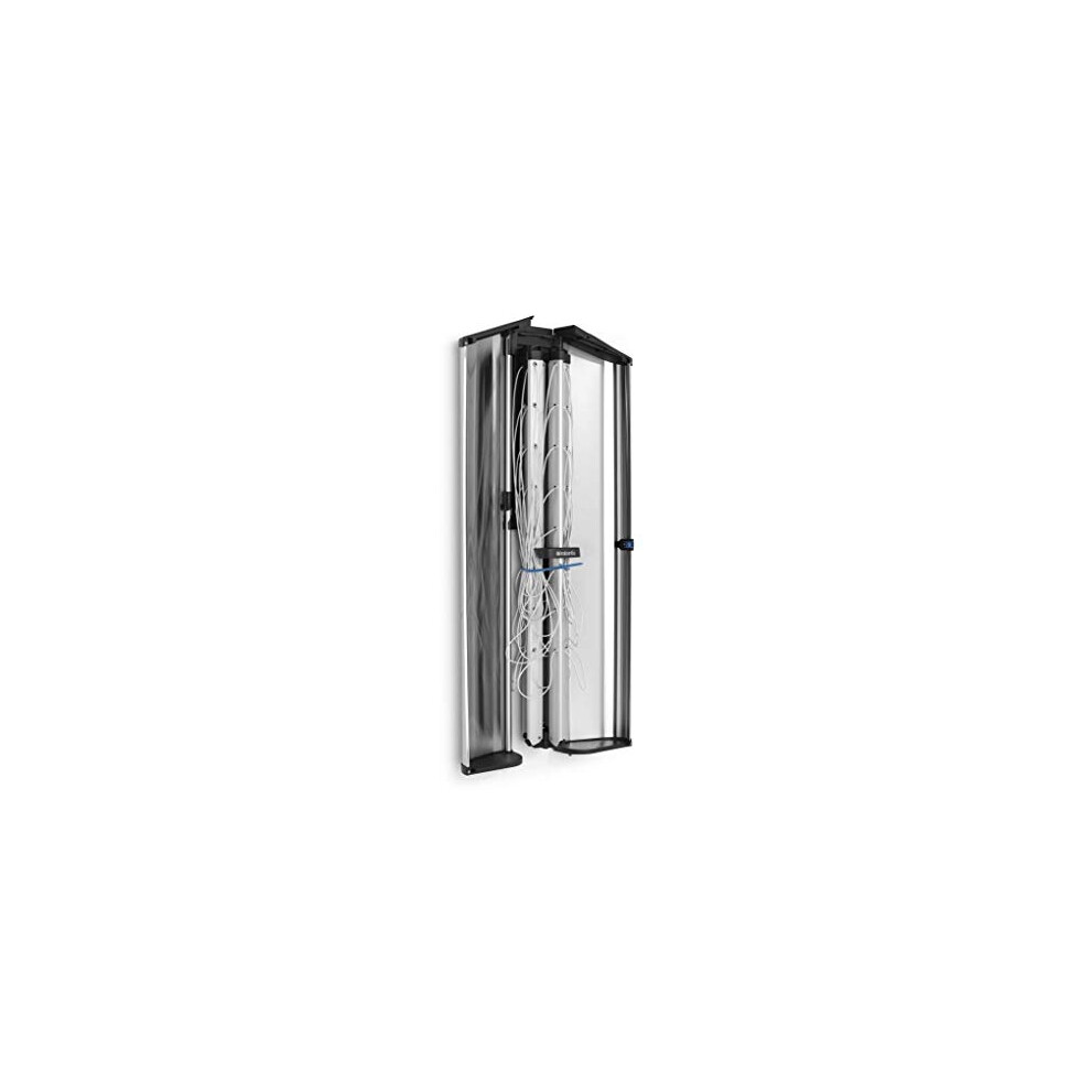Brabantia Protective Metal Storage Box Cover for WallFix, Wall Mounted Clothes Line Dryer 24m, Matt Silver Steel - Easy install, Windproof & Weatherpr