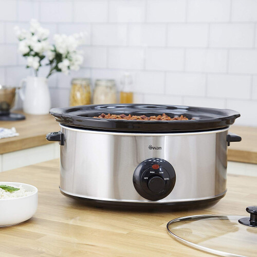 Swan Swan Slow Cooker, 320 W, 6.5 liters, Silver 1