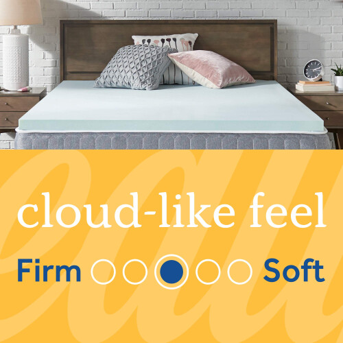 Sealy Sealy TrueForm 2" Memory Foam Mattress Topper, King, Blue 1
