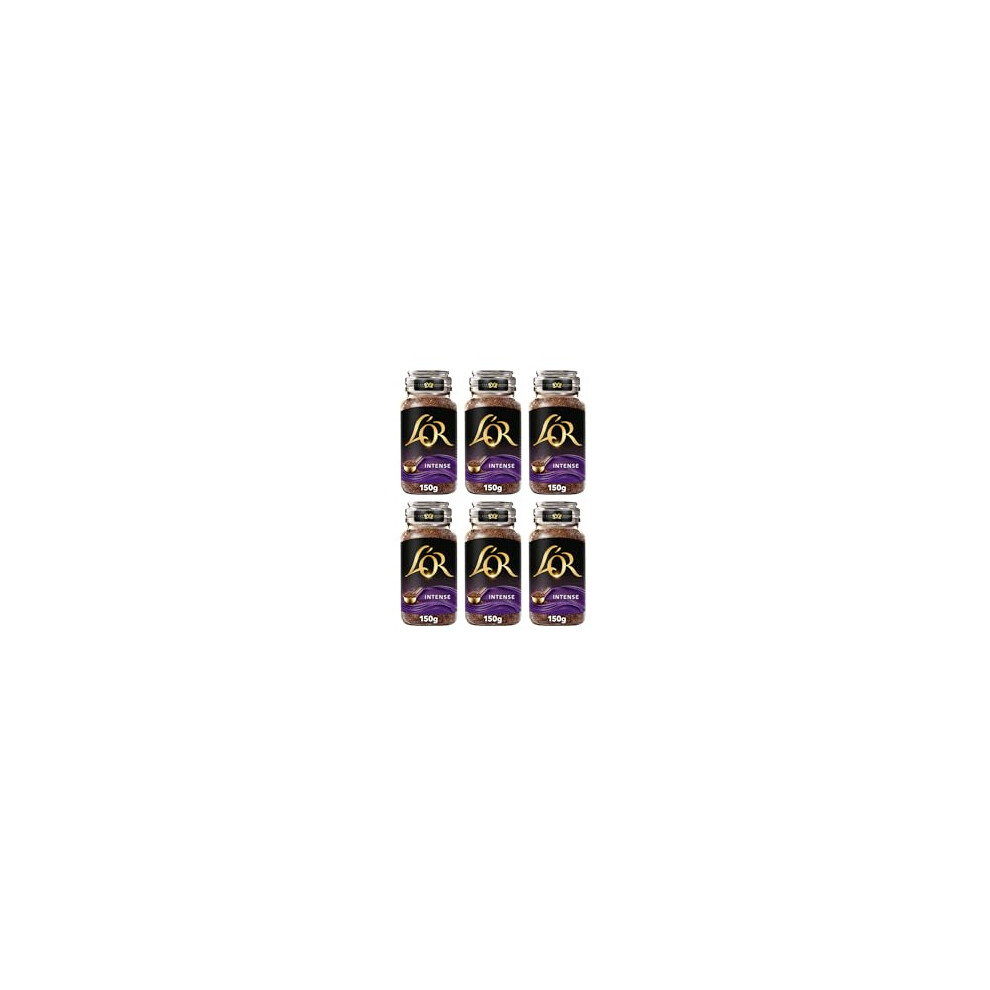 New L'or Intense Instant Coffee 150G (Pack Of 6 Jars, Total 900G)