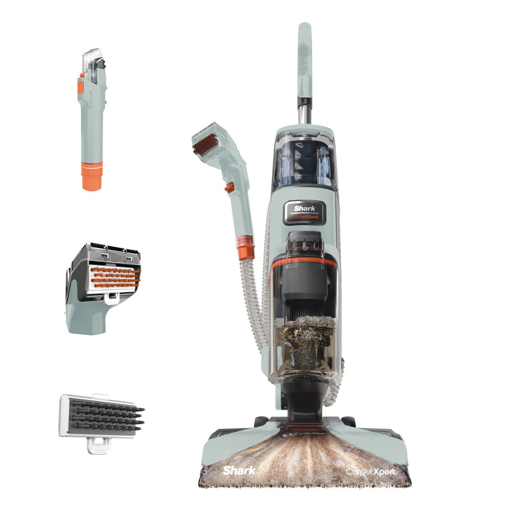 Shark CarpetXpert Deep Clean Carpet Cleaner with Built-In Stain & Spot Remover, 3 Tools & Full-Size Formula, Removes Dirt & Grime, Fast Drying, Lightw