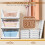 TidyIsles 8 Pack Plastic Folding Closet Stackable Storage Basket Closet Storage White 2