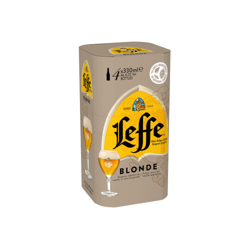 Leffe Blonde Beer Bottle 24 x 330ml 1