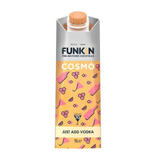 Funkin Cosmopolitan Pre-Made Cocktail Mix 1 Litre (Case of 6) | Cocktail - Just Add Spirits, Perfect For Parties