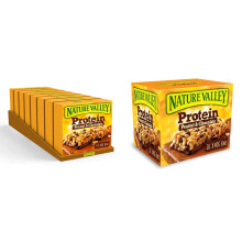 Nature Valley Protein Peanut & Chocolate Gluten Free Cereal Bars 4 x 40g (Pack of 8, total 32 Bars) & Protein Peanut & Chocolate Gluten Free Cereal Ba