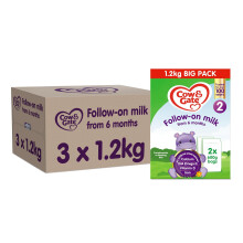 Cow & Gate 2 Follow On Baby Milk Powder Formula, 6-12 Months, 1.2K (Pack of 3)