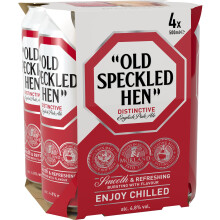 Old Speckled Hen Pale Ale ? 24 x 500ml Cans (6x4 Packs) | Smooth & Malty British Beer Case