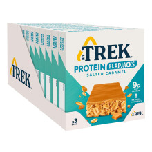 JC's Trek High Protein Flapjack Salted Caramel - Gluten Free - Plant Based - Vegan Snack - 50g X 36 Bars