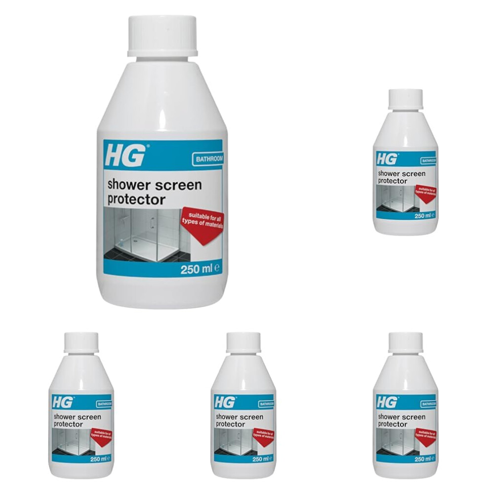 HG Shower Screen Protector, Shower Screen Cleaner & Tile Protector for Walls & Bathroom Furniture, Limescale Remover & Glass Cleaner Shield, Bath Scre
