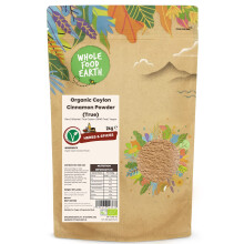 Wholefood Earth Organic Ceylon Cinnamon Powder (True) 2kg Raw | Srilanka | True Ceylon | GMO Free | Vegan | Certified Organic