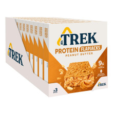 JC's Trek High Protein Flapjack Peanut Butter - Gluten Free - Plant Based - Vegan Snack - 50g X 36 Bars