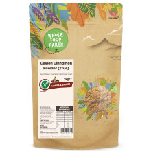 Wholefood Earth - Ceylon Cinnamon Powder (True) 2kg - Raw - GMO Free - True Ceylon - Srilanka