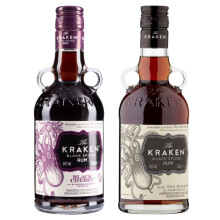 Kraken Black Spiced Rum + Kraken Black Cherry And Madagascan Vanilla Black Spiced Rum- 2x35cl