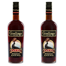 Goslings Black Seal Rum 70cl. ABV 40% Alcohol-Premium Dark Rum from Bermuda. (Pack of 2)