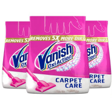 Vanish Carpet Cleaner + Upholyster, power Powder, Large Area Cleaning, Pack of 3, 650 grams each