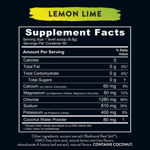 REDMOND Re-Lyte Electrolyte Drink Mix (Lemon Lime) 2