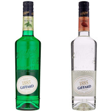 Giffard Creme De Menthe Green Liqueur, 70 cl & Creme De Cacoa White Liqueur 70 cl
