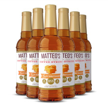Matteo's Sugar Free Coffee Flavoring Syrup, Salted Caramel, Delicious Coffee Syrup, 0 Calorie, 0 Sugar Coffee Syrups, Keto Friendly, 25.4 Oz, 6-Pack