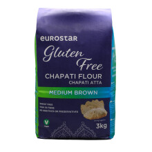 Eurostar Chapati Atta Gluten Free Flour (Medium Brown, 4x3kg)