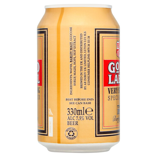 Gold Label Very Strong Special Beer Cans, 24 x 330ml 2