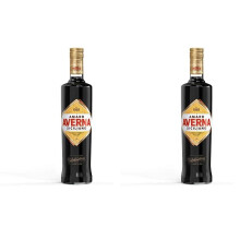 Averna Italian Bitter Liqueur | 29% ABV | Authentic Italian Amaro with Bitter orange, sweet spicy notes, and mediterranean herbs (Pack of 2)