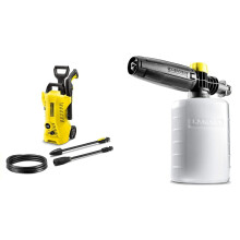 Bundle of K?rcher K 2 Power Control high-pressure washer: Intelligent app support - the practical solution for everyday dirt + K?rcher FJ6 Foam Nozzle