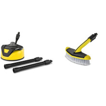 K?rcher T 5 Patio Cleaner - Pressure Washer Accessory & 2643-233.0 Soft Washing Brush - Pressure Washer Accessory